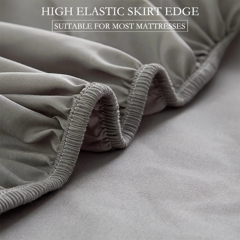 Waterproof Mattress Protector Cover, 100% Polyester & Polyurethane, Hypoallergenic Soft Sanded Fabric, Deep Pocket Fitted Sheet.