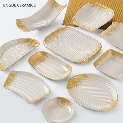 1Pc Thickened Melamine Tableware Not Easily Broken Plastic Barbecue Plate Merchant Dining Plate Household Kitchen Accessories.