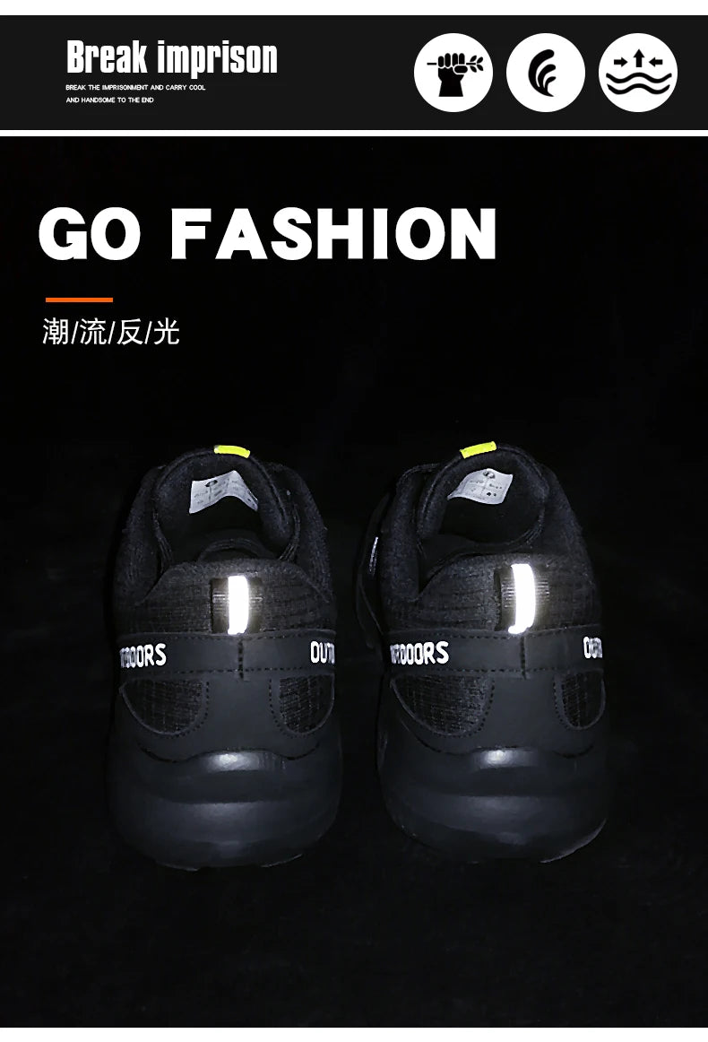 Wasserdicht Männer Wanderschuhe Outdoor Trainer Lace-up Klettern Schuhe Frauen Trekking Turnschuhe Wandern Jagd Taktische Turnschuhe.