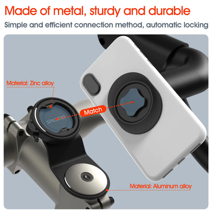 Bike Stem Phone Mount,Mountain Bicycle Phone Holder,Universal Aluminum Handlebar Cell Phone Cycling MTB Quick Attach/Detach.