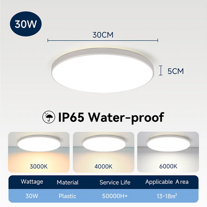 Wasserdichte Badezimmer Lampe Decke Led-deckenleuchten 18W 30W 40W Runde Led-deckenleuchte Für Küche Wohnzimmer wc Zimmer 220V