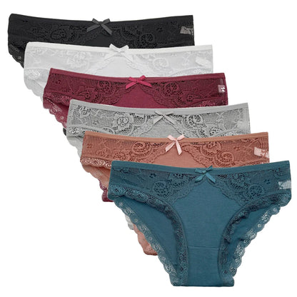 Cotton Briefs Lady 5 PCS/SET Lace Panty Underpants Seamless Panties For Women Lingerie