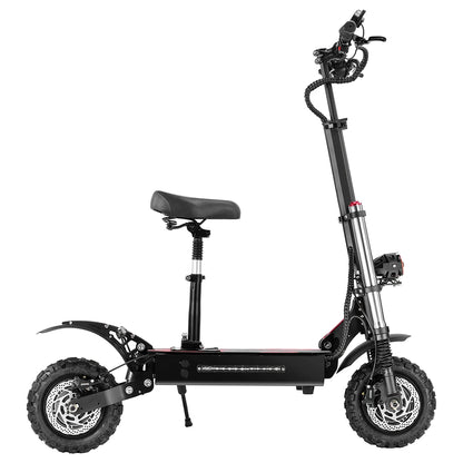 BOYUEDA S3-11 Electric Scooter, 120km Range, 85km/h Max Speed, 2*3000W Motor, 60V 38AH Battery,11-inch Tire,  LCD Display.