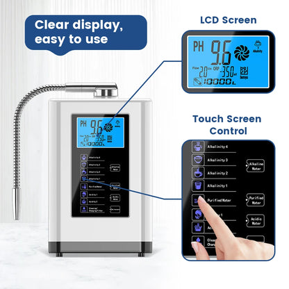 Alkaline Water Machine Ionizers PH Water Device Alkaline Water Dispenser 5 Plate Platinum Coating Alkaline Water Ioniser Machine.