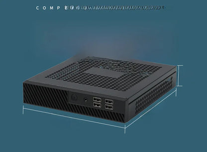 Mini itx desktop computer mini case can Thin Half Height Quick Heat Dissipation Supporting VESA.
