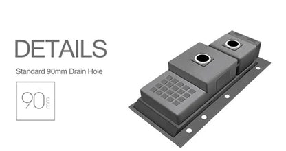 ASRAS 11550 NJH Large Size Smart Purifying Kitchen Sink Handmade Step Sink Smart Purifying Kitchen Island Sinks