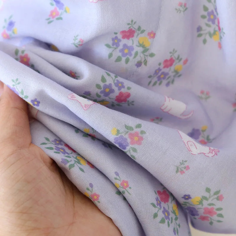 Spitzen-Design, Rundhals-Pyjama-Set aus Baumwolle, doppellagig, Gaze, für Damen, vier Jahreszeiten, dünne, langärmelige Hosen, Strickjacken, Kleidung.