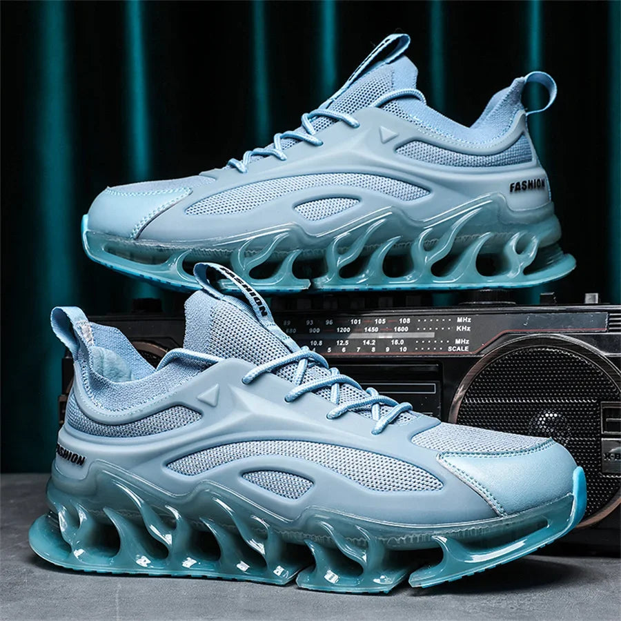 YRZL Mens Athletic Shoes 2025 Breathable Running Shoes Men Lightweight Sneakers Comfortable Walking Shoes Anti Slip Sports Shoes