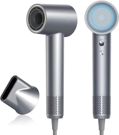 High Speed Hair Dryer ABIR SU9,360° Rotating Magnetic Nozzle,200mil Negative Ions,Low Noise,Blow Dryer 1600W Quick dry for Home.