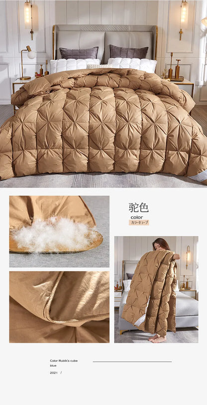 Down duvet 95 white goose down five-star hotel warm double single duvet core goose down duvet