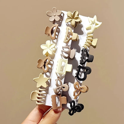 5/10/20/30pcs Beige Mixed Pack Small Clips, Cute Girl Accessories - Perfect for Daily Use, Special Occasions, or Travel Gifts.