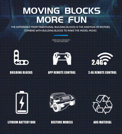 MOULD KING 13061 Technical Car Toys The APP&RC Motorized G63 6X6 Off-Road SUV Car Model Assembly Building Blocks Bricks Kid Gift.