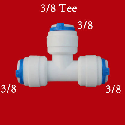 Water Purifier Accessories 1/4" 3/8" OD Hose To 1/4" 3/8" 1/2" Aquarium Quick Fitting RO Water Plastic Pipe Coupling Connector