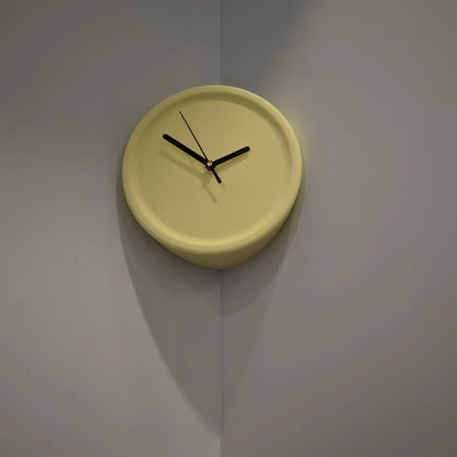 3D-Druck Eckwanduhr ohne Perforationen Einfache stille Wanduhr DIY Malkunst Dekoration Kleine Raumdekoration