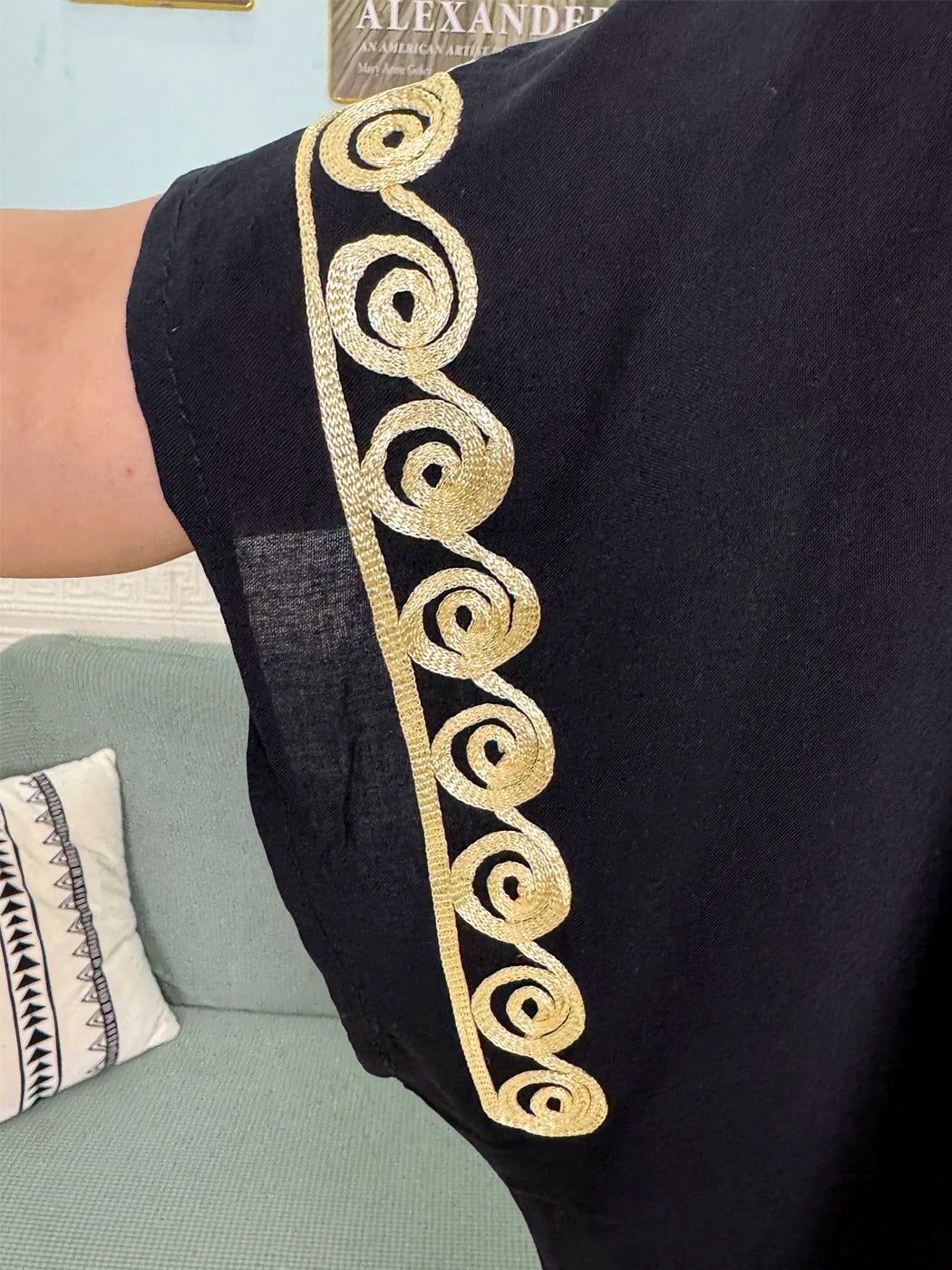 Muslimische Reine Abayas Für Frauen Dubai Baumwolle Applikationen Lose Fit Femme Robe Türkei Islam Traditionelle Kleider Mit Kopftuch Turban.