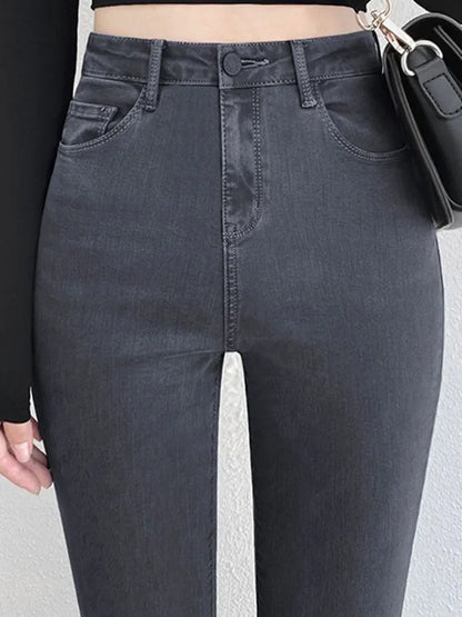 Woman Large Size Streetwear Sexy Stretch Denim Pants High Waist Skinny Pencil Jeans Spring Korean Fashion Casual Kot Pantolon.