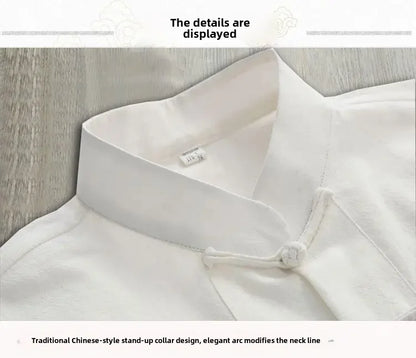 Traditional Chinese Men's Tang Suit Cotton Linen Ancient Costume Tea Servant Zen Meditation Clothing Middle Mountain Hanfu