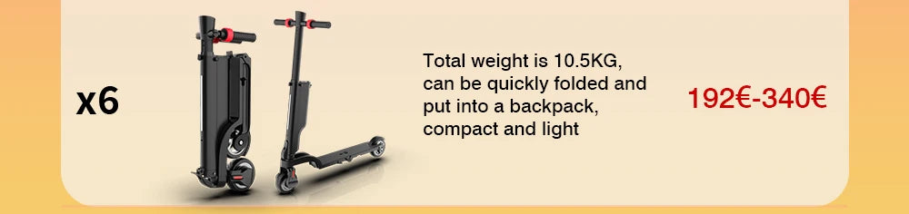 HX Foldable Electric scooter 7.5A 350W 25KM/H electric scooters 36V EScooters 5.5 Inch E Scooter For Adults