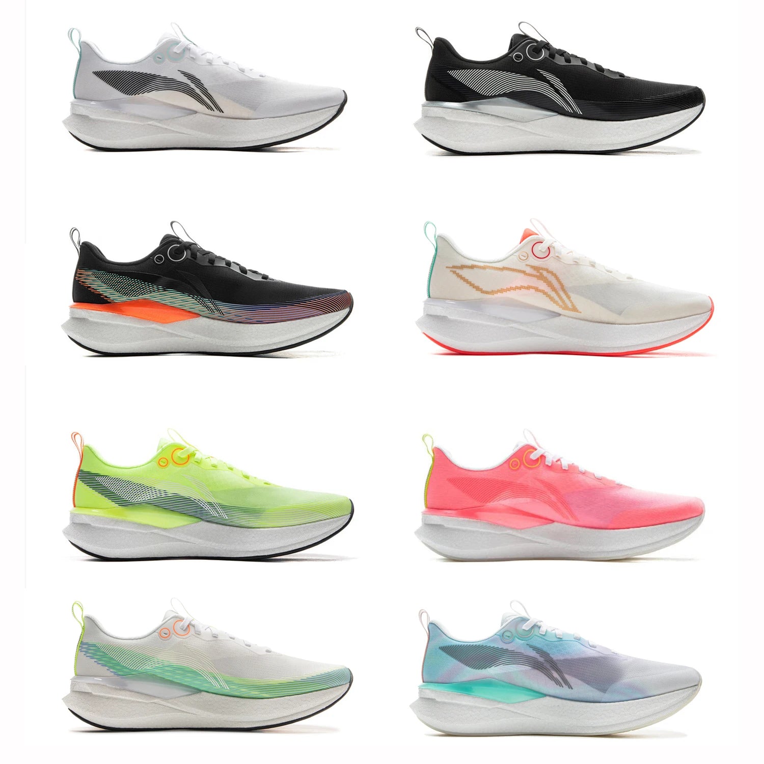 Li-Ning Männer RED HARE 8PRO Racing Laufschuhe BOOM FIBER Kissen Stabile Sportschuhe Leichte Anti-Rutsch Tragbare Turnschuhe ARPV003.