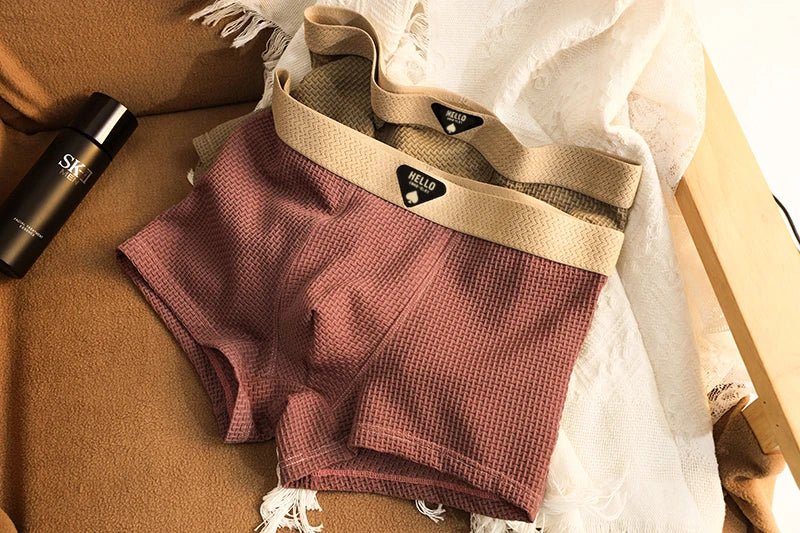 3Pcs männer Unterwäsche Eis Seide Mesh Boxer Shorts Sexy Höschen Mann Unterhose Dünne Männliche U Konvexen Dessous Großhandel viele L-6XL