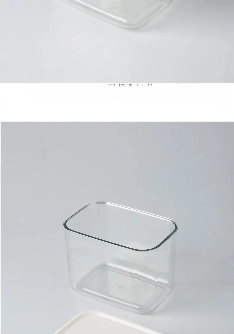 Kitchen Storage Plastic Storage Jar Clear Food Grade Airtight Seal for Kitchen Snacks Cereals Beans Kitchen Storage Organizer.