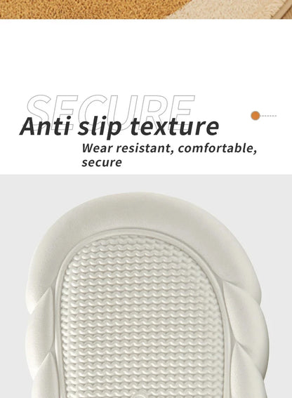 Shevalues Plush Cartoon Milk Cow Slippers Winter Women Slippers Furry Non-Slips Women Cotton Slides Couples Soft Cozy Flat Shoes