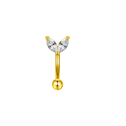 Rook piercing Butterfly Ear Cartilage Eyebrow Tragus Helix Piercing Stud Curved barbell Wholesale Body  Jewelry.