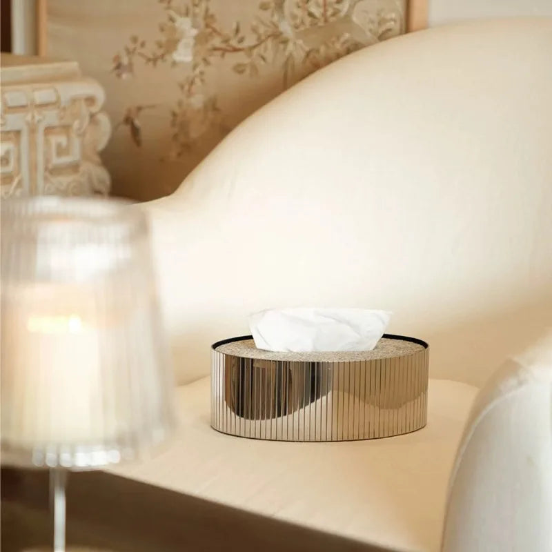 Horsehair Tissue Box Modern Living Room Desktop Tissue Storage Nordic Restaurant Napkin Boxes Home Decoration Accessories.