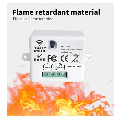 86 Wireless Smart RF 433 Mhz 100-220 V Wand Panel mit Fernbedienung Mini Relais Empfänger Hause Led licht Lampe Schalter.