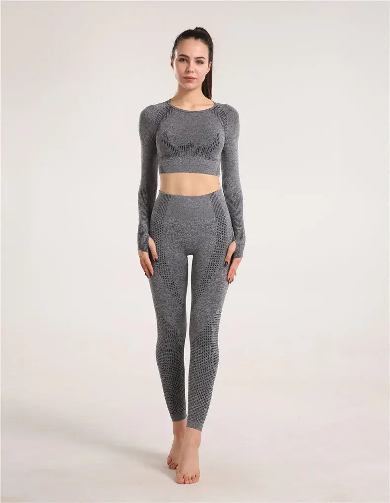 High-Intensity Fitness Vest Women's Long Sleeve Sports Top Breathable Yoga Wear Shockproof Summer Outdoor Running Shirt