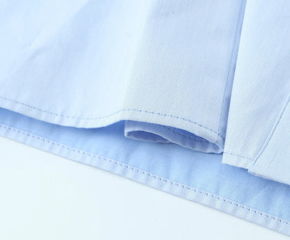 KONDALA Fall Women Elegant Blue Shirt Lapel Waist Buttons Shirt Office Lady Tops New 2025 Spring Autumn Fashion Commuter Shirt.