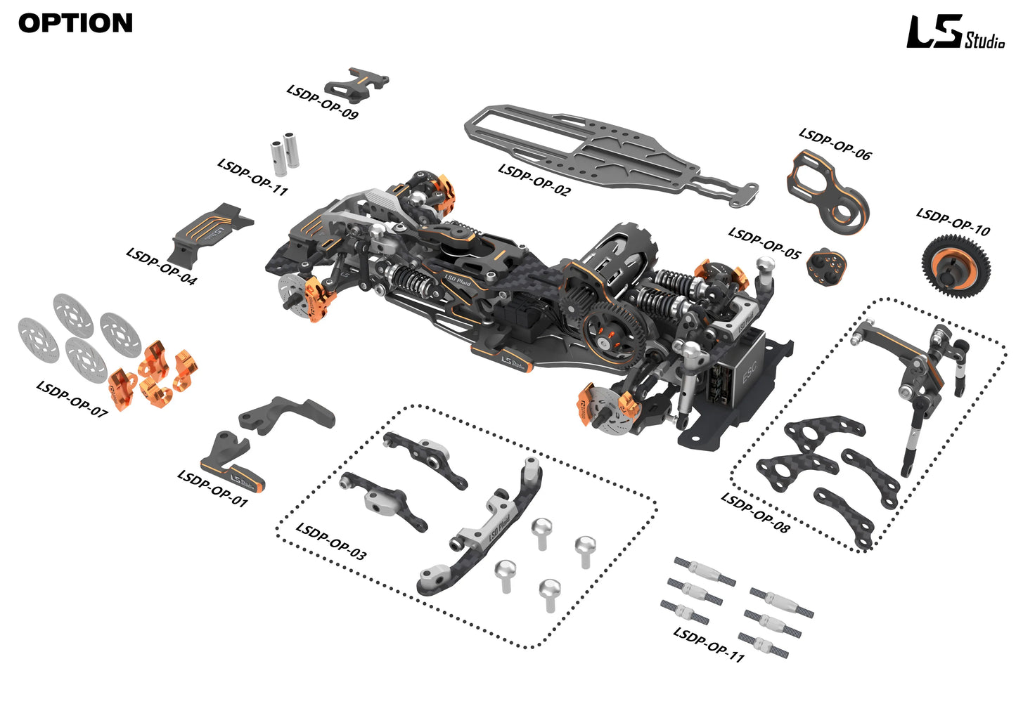 LSD Plaid RC Mini Car 1/24 RC Drift Mosquito Car  Frame KIT Lightweight Electric Remote Control Drift Model Toy Holiday Gift.