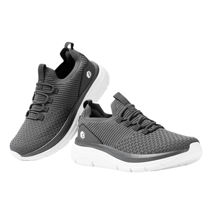 FitVille Herrenschuhe zum Hineinschlüpfen, leichte, breite Breite für Plattfüße, Plantarfasziitis, Fersenschmerzlinderung