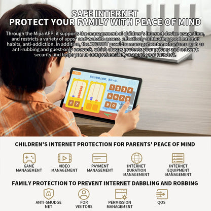 2024 NEW Original Xiaomi AX3000T Router 5GHz 160MHz Broadband 1.3GHz Processor High Speed NFC Connection For Home Office Games