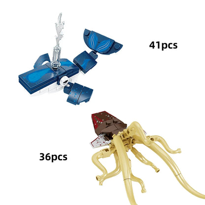 King crab Realistic Educational Ocean Creature Model Building Blocks Toys Easy Assembly,Ideal Holiday Gift for Kids Birthday