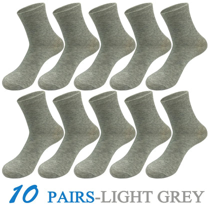 5 Pairs/Lot Socks Men Cotton Dress Wedding Black Grey White Brand Fashion Meias Male Breathable Casual Long Sock Gift 2024 New
