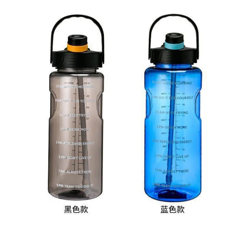 Super-large Capacity Water Cup  Student Outdoor Sports and Fitness  Shock-resistant and High-temperature Resistant Water Bottle.
