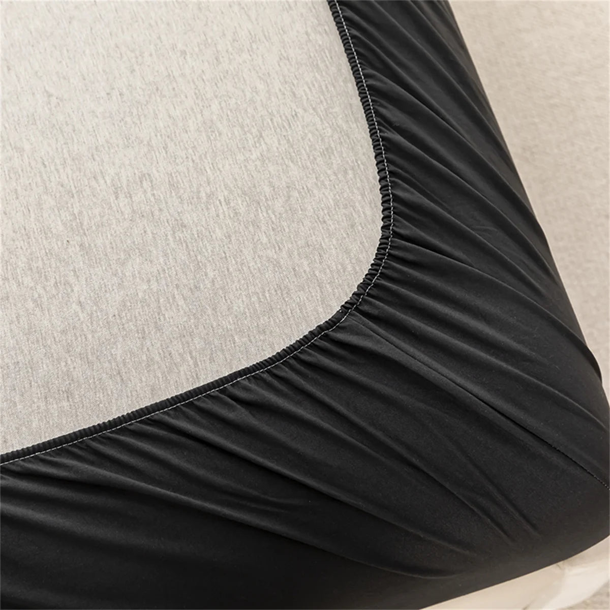 Kuup Safe Waterproof Mattress Protector Soft Comfortable Breathable Solid Color Fitted Bedding Cover No Pillowcases Included.