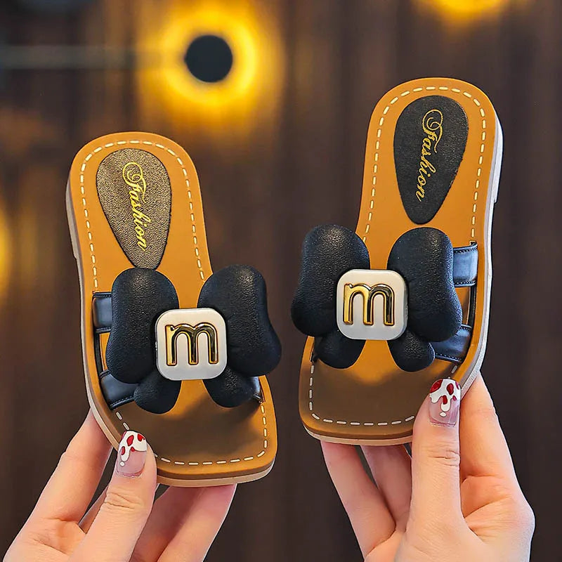 Children Slippers Kids Summer Cartoon Beach Shoes Girls Baby Soft Sole Non-Slip.