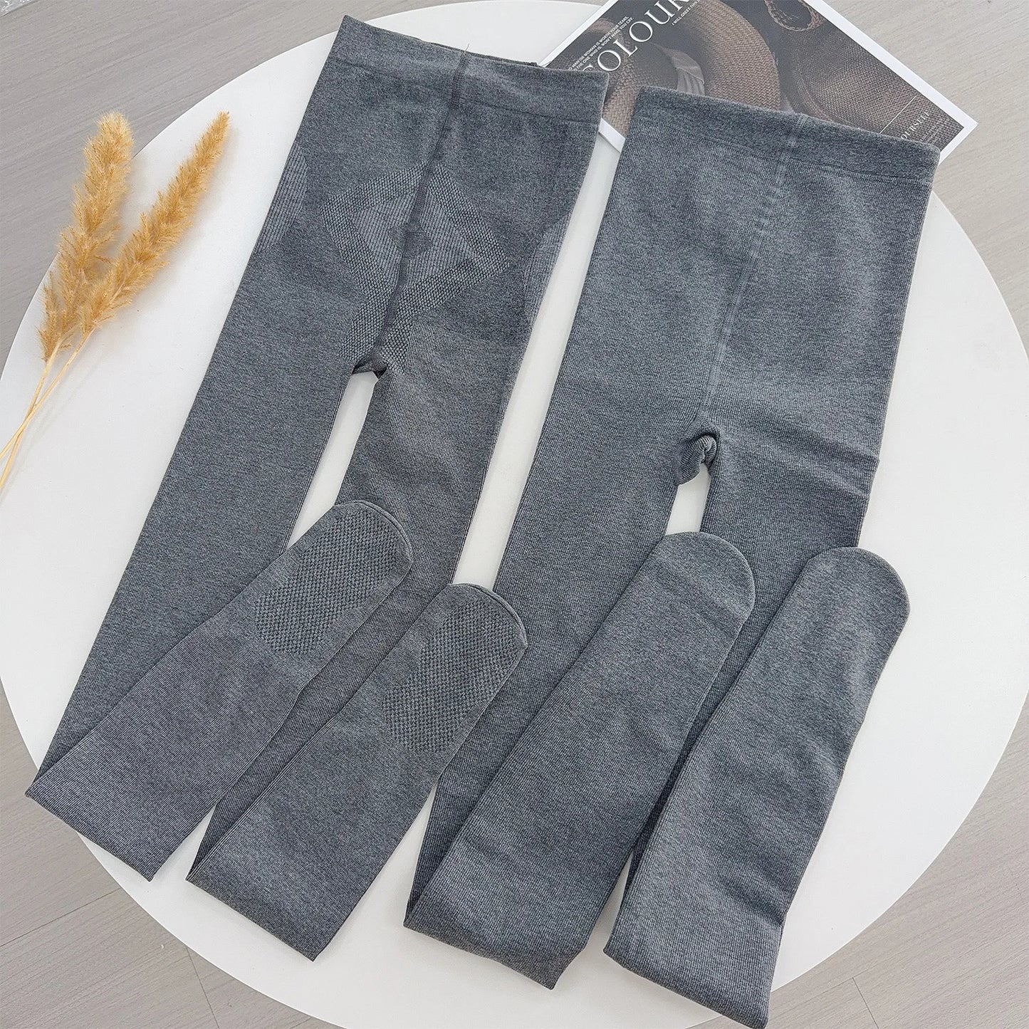 Korean Gray High Elastic Thicken Leggings for Women Warm Pantyhose Cotton Soft Stockings Tights Harajuku Streetwear Fashion Sock