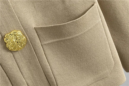 2 Piece Sets Muslim Ensemble Knitting Outfits Women Cardigan Sweater Buttons Pockets Knit Wide Leg Pants Suit Casual Knitwear.