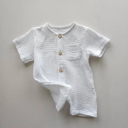 Neugeborenes Baby, Unisex, kurze Ärmel, Strampler aus Bio-Baumwolle, Rundhalsausschnitt, Marineblau, Strampler, Unisex, einteilige Sommer-Strampler-Kleidung.