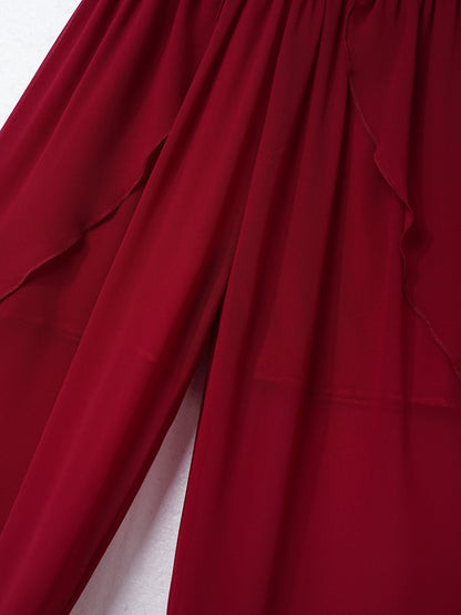 Sommer Mädchen Ärmellosen Chiffon Maxi Kleid Shiny Perlen Spitze Gebaut-in Shorts Party Kleid für Hochzeit Geburtstag Dance Leistung