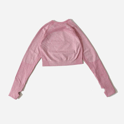 WAREBALL Women Seamless Yoga Set Gym Clothing Fitness High Waist Leggings Crop Top Shirts Sport Suits Workout Pants Active Wear.