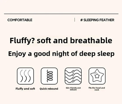 1pc Soft Filling Sleeping Pillows for Home Bed Almohadas Para Dormir High Quality Pillow 48x74cm Washable Neck Cushion.