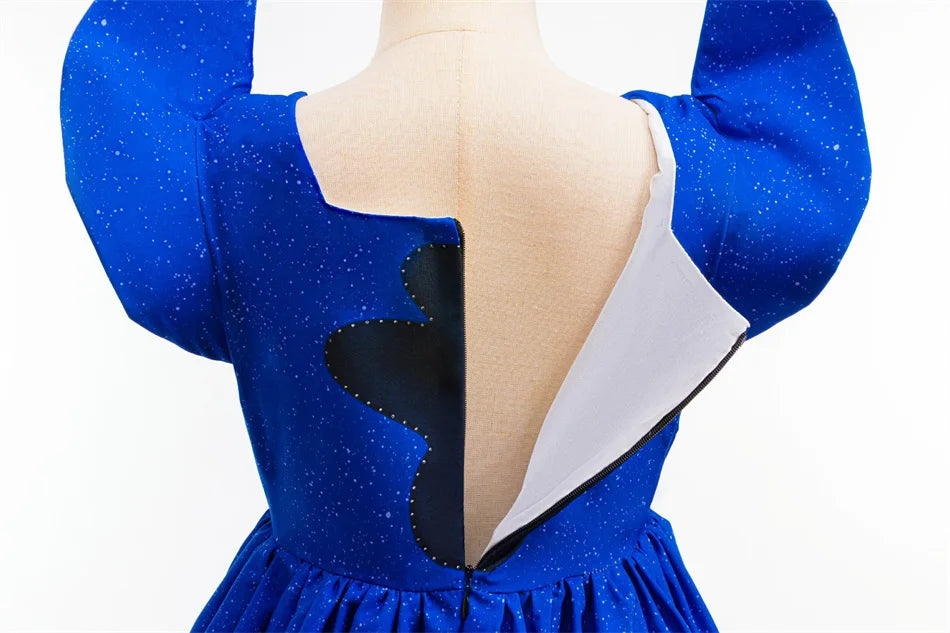 Kinder Lilo und Stitch Rollenspiel Prinzessin Kleid Kinder Bühnenkostüm Mädchen Karneval Halloween Party Cartoon Bekleidung.