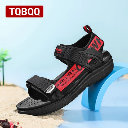 Kids' Summer Breathable Sport Sandals for Boys Casual Beach Shoe Comfortable Soft Sole Children's Fashion Non-slip Sandalias.