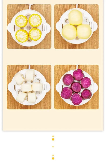 110V/220V Multifunctional Electric Egg Boiler Double Layers Egg Cooker Mini Steamer Poacher Kitchen Cooking Breakfast Machine.