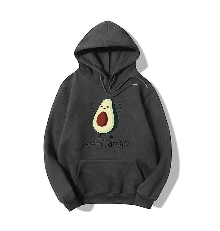 Blessyuki niedlichen Avocados Muster druck lässige Hoodies Frauen Herbst Winter neue einfache Langarm Student Sweatshirt plus Größe Top.