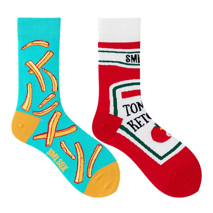 1 Pair Man Women Sock Original AB Tide Socks Colorful Cat Dog Koala Cow Cotton Socks Four Seasons Unisex Medium tube Socks Gift